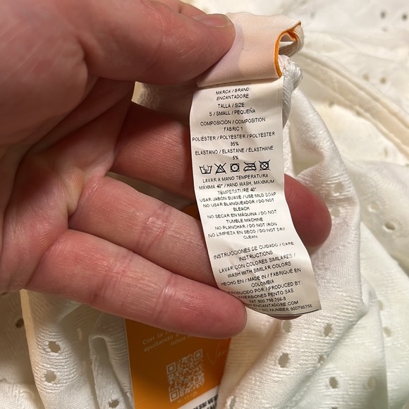 Anthropologie Encantadore White Eyelet Lace Ruffled Shashi Maxi Dress NWT - Picture 11 of 14